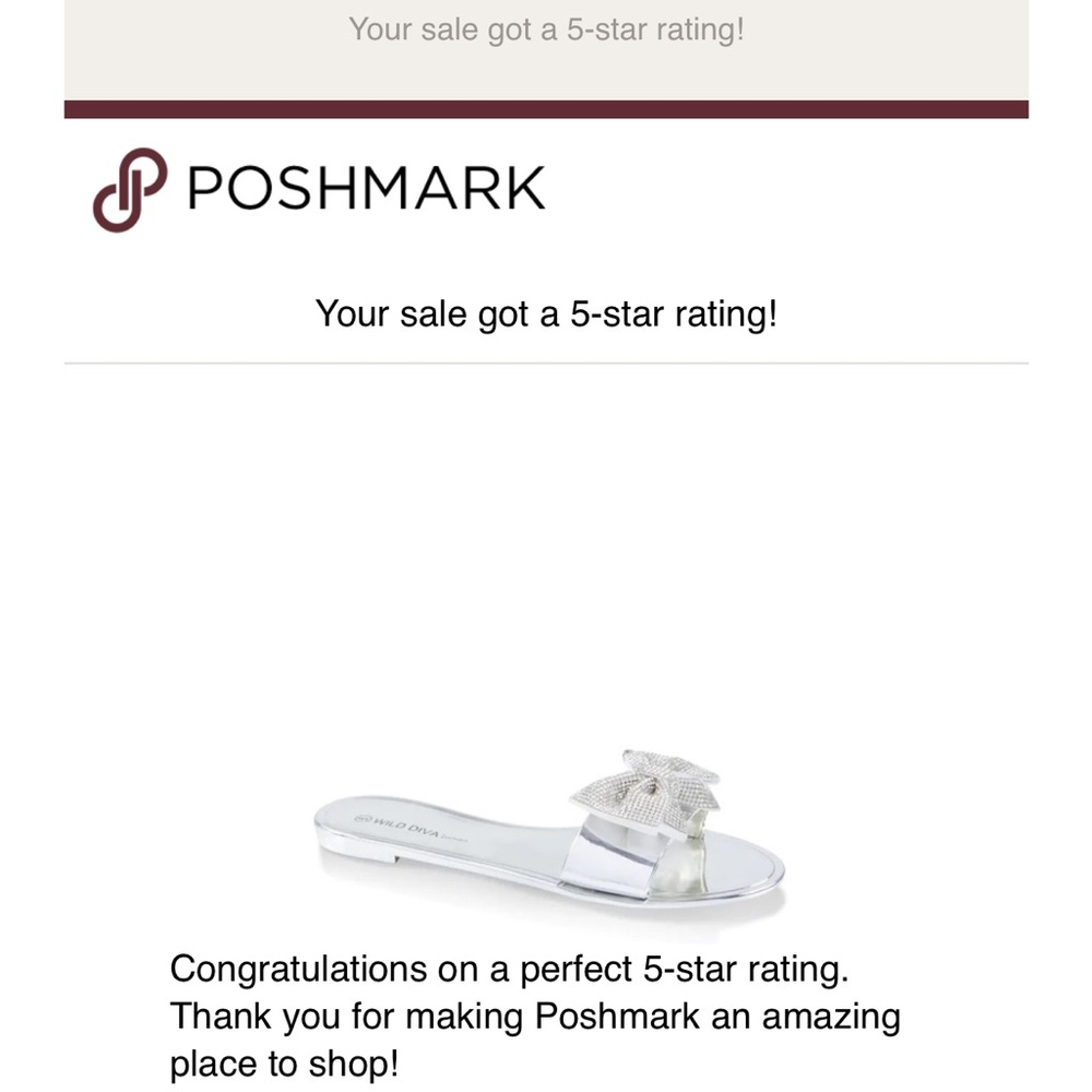 New Glamorous Silver Rhinestone Bow Sandals - Picture 4 of 6